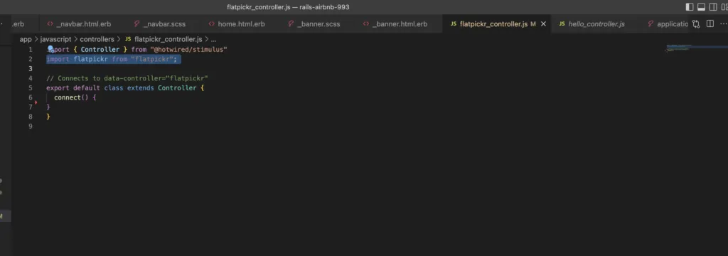 ajout code pour flatpickr js