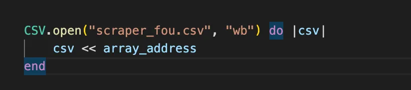 csv sauvegarde