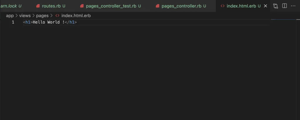 view in rails