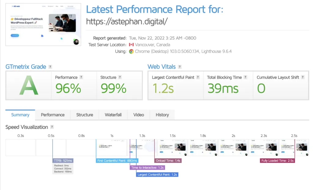 optimisation vitesse de chargement site web seo