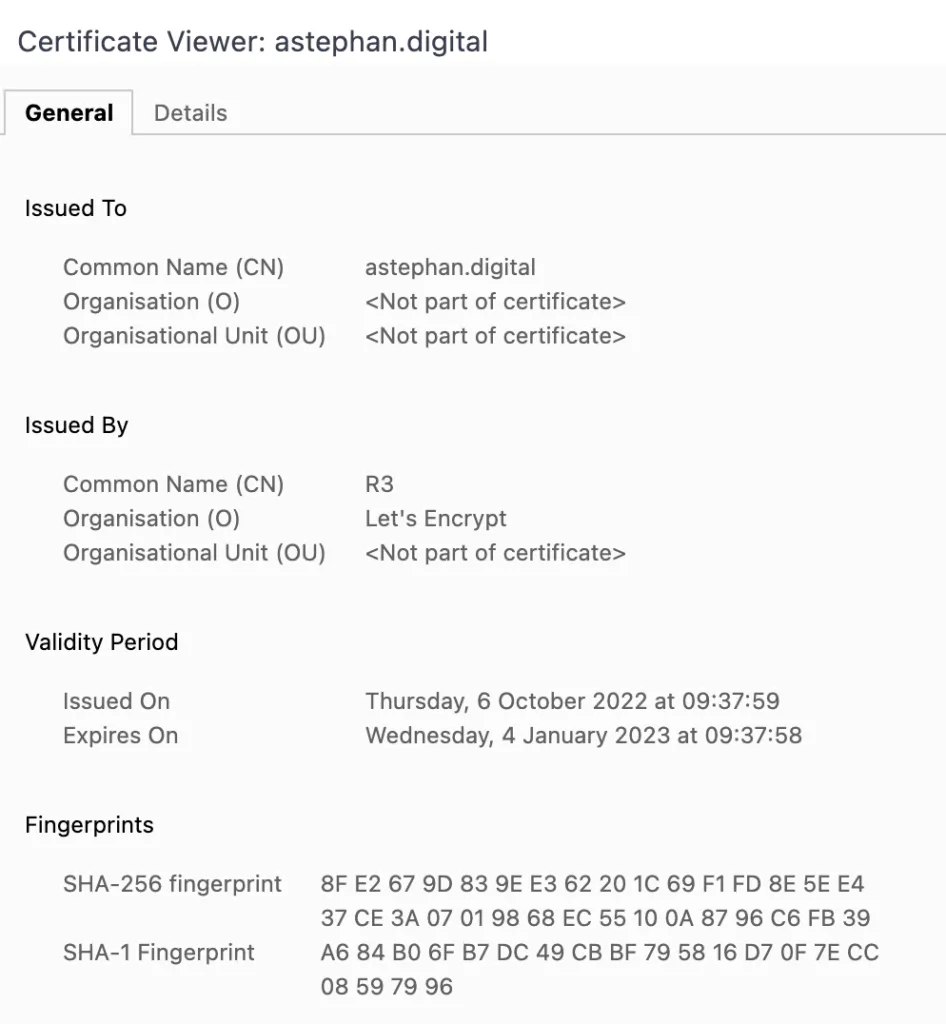 certificat ssl https