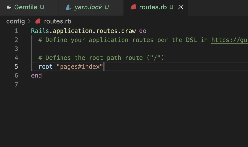 modifier une route en rails
