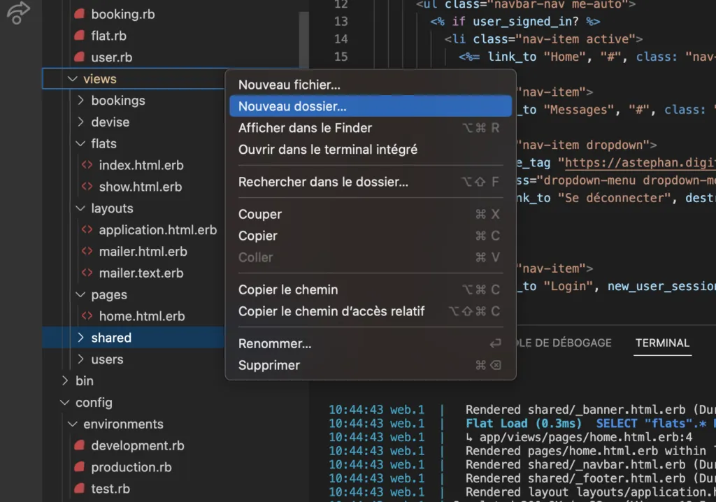 partial rails scss