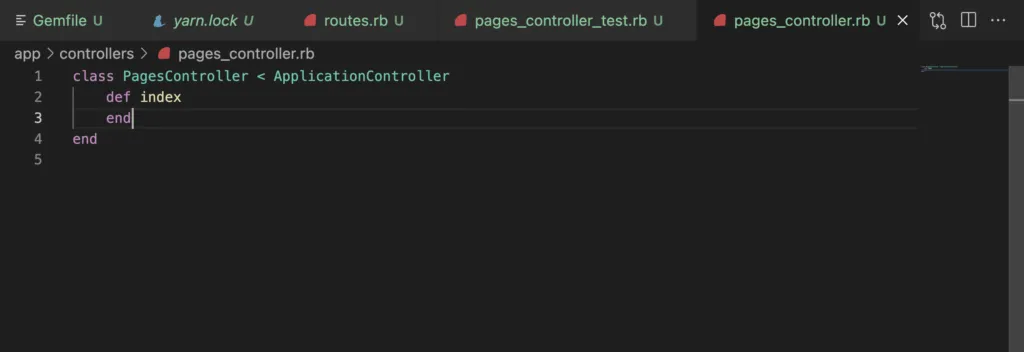 controller pages rails
