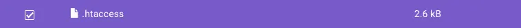 fichier .htaccess